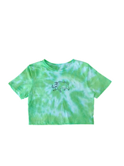 Star sign tie dye crop top shirt
