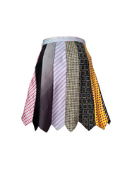 UPCYCLED TIE MINI SKIRT
