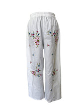 UPCYCLED VINTAGE LINEN WHITE PANTS