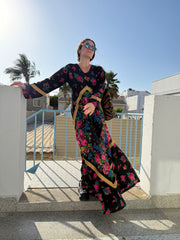 NH X ALULA LONG BLACK DRESS