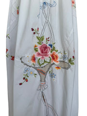 UPCYCLED VINTAGE LINEN WHITE DRESS