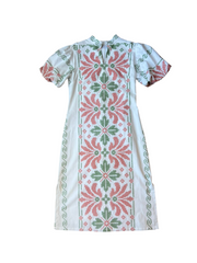 UPCYCLED PUFF SLEEVES DRESS