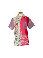 Silk scarf upcycled shirts