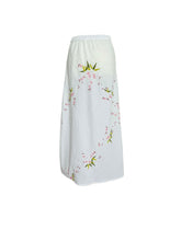 UPCYCLED VINTAGE LINEN WHITE SKIRT