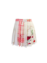 UPCYCLED VINTAGE LINENS MINI SKIRT