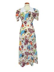 Comic dress with collar