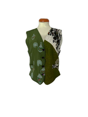 Silk scarf vest