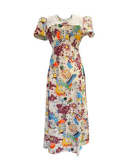Comic dress with collar