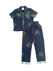 SHALKY HAND BLOCK PRINTED BLACK SHIRT AND PANTS SET (2-5 YEARS OLD)