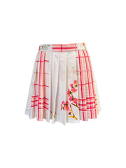 UPCYCLED VINTAGE LINENS MINI SKIRT