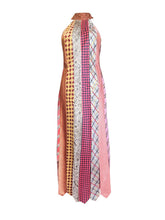 UPCYCLED VINTAGE TIES DRESS