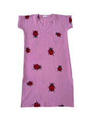 Lady bug hand blocked printed kaftan