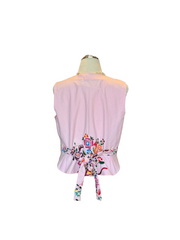 UPCYCLED TUSCANY EMBROIDERY LINEN VEST