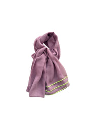 SHALKY HAND BLOCK PRINTED LILAC ABAYA