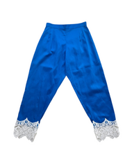 COTTON PANTS WITH LACE