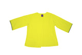 NEON YELLOW CARDIGAN AND TOP WITH PANTS SET