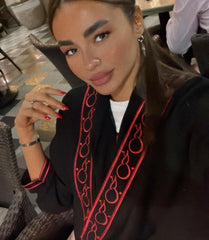 Red Love Abaya