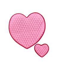 4 Heart plate mat and 4 coaster