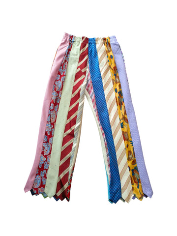 Upcycled neckties pants