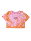 Star sign tie dye crop top shirt