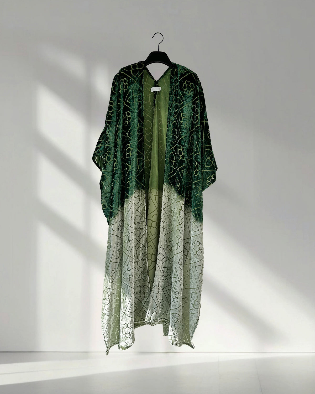 VELVET OLIVE GREEN ABAYA