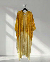 VELVET YELLOW ABAYA