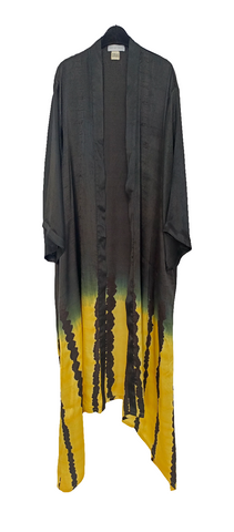 Nor Black Nor White Tiger dip dye abaya