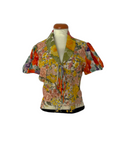 Silk scarf top