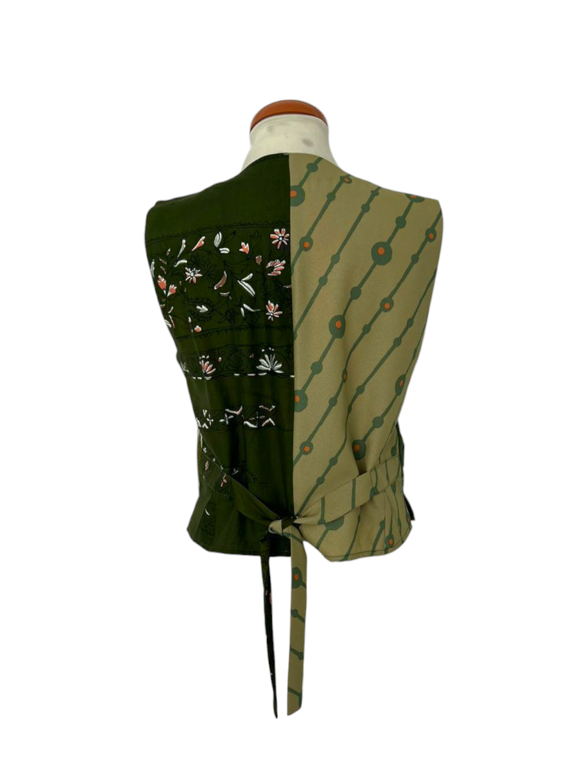 Silk scarf vest