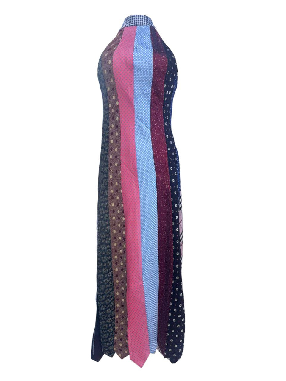 UPCYCLED VINTAGE  TIES DRESS