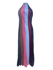 UPCYCLED VINTAGE  TIES DRESS
