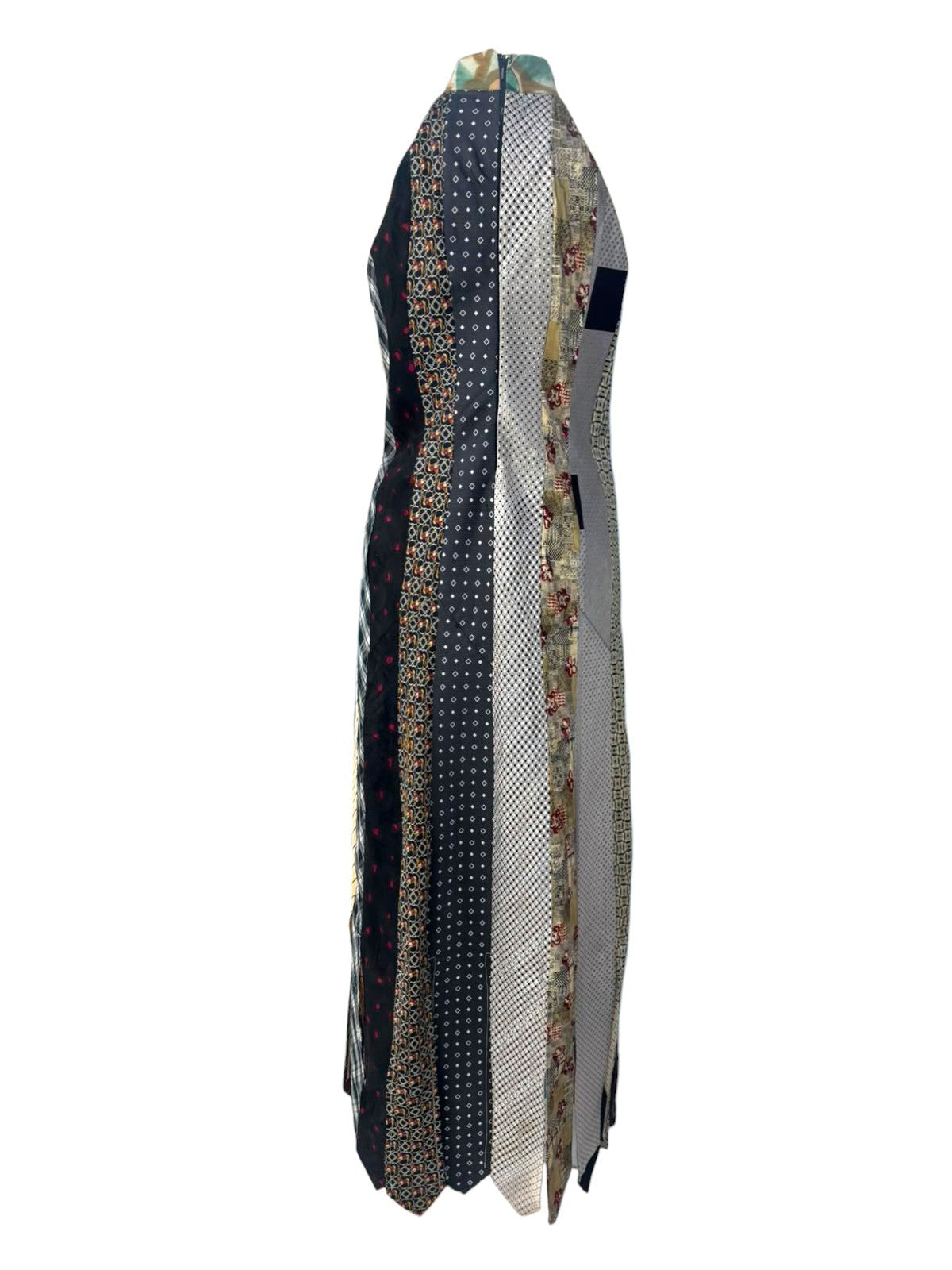 UPCYCLED VINTAGE TIES DRESS