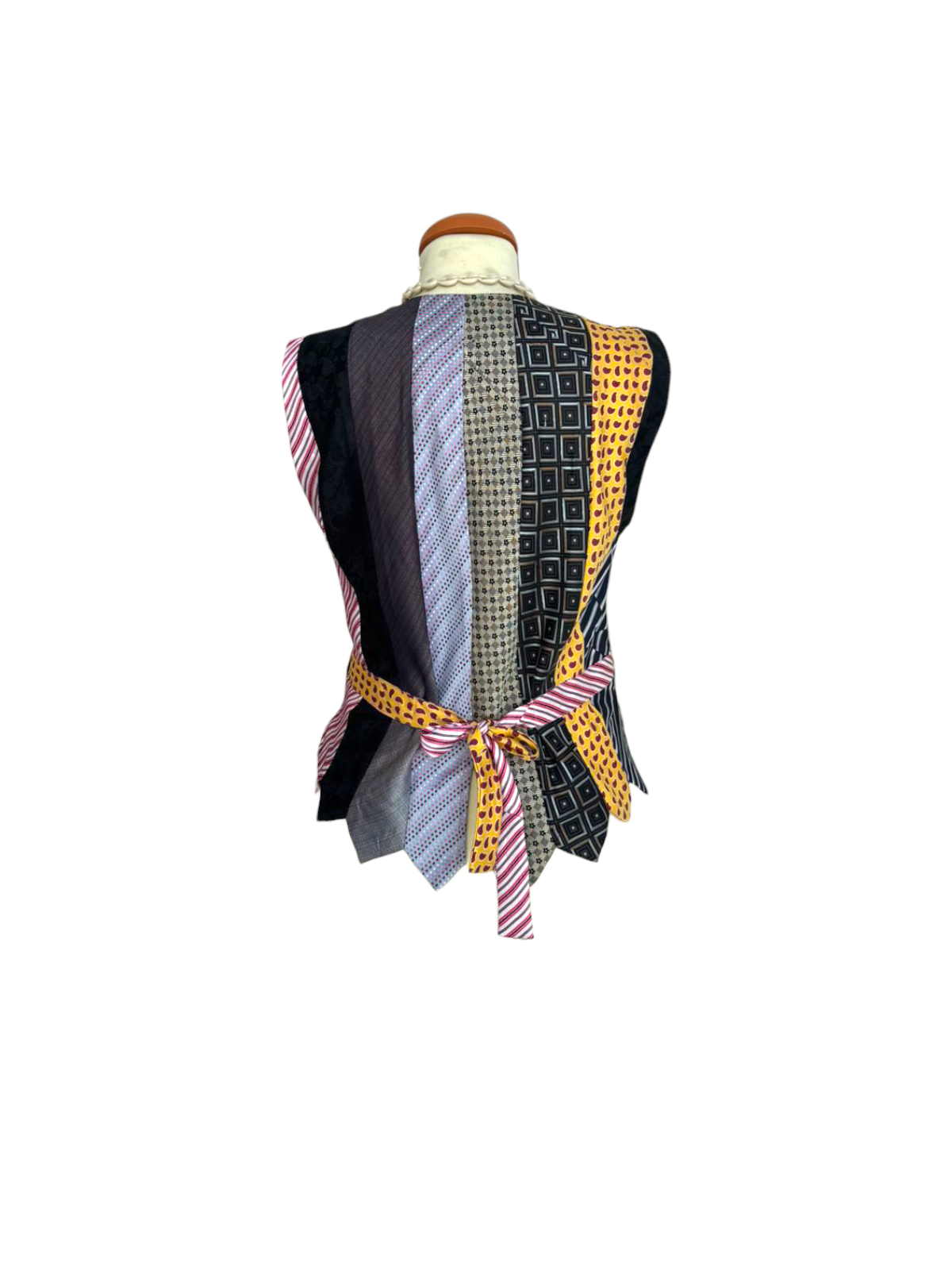 UPCYCLED TIE VEST