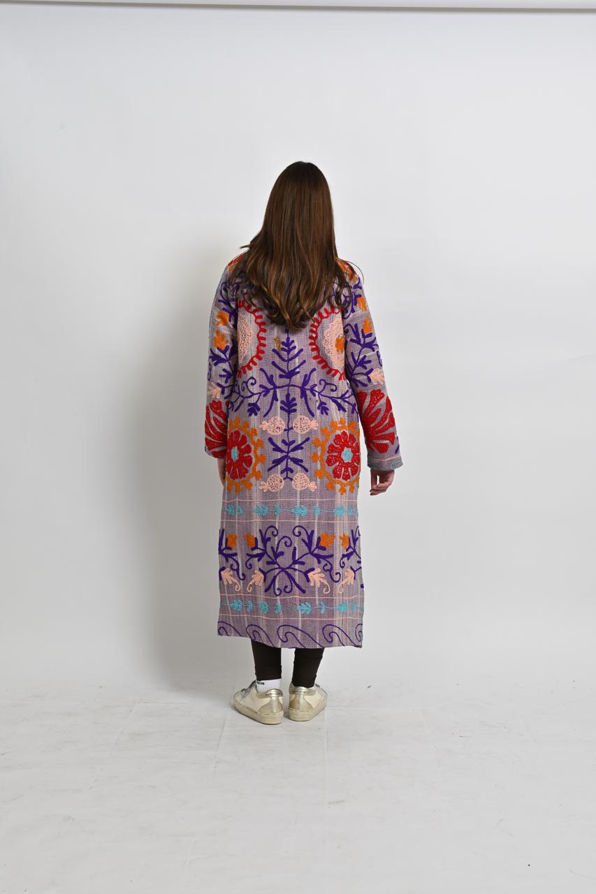LONG PURPLE COAT