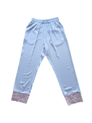 SILK PANTS WITH LACE