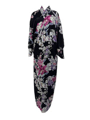 AUTHENTIC JAPANESE SILK KIMONO BLACK