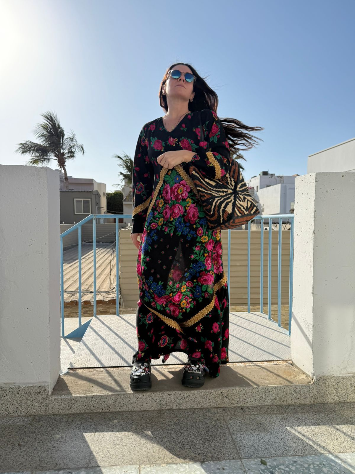 NH X ALULA LONG BLACK DRESS