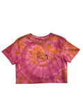 Star sign tie dye crop top shirt