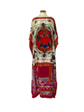 Silk scarf kaftan