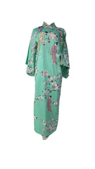 AUTHENTIC JAPANESE COTTON KIMONO TURQUIOSE