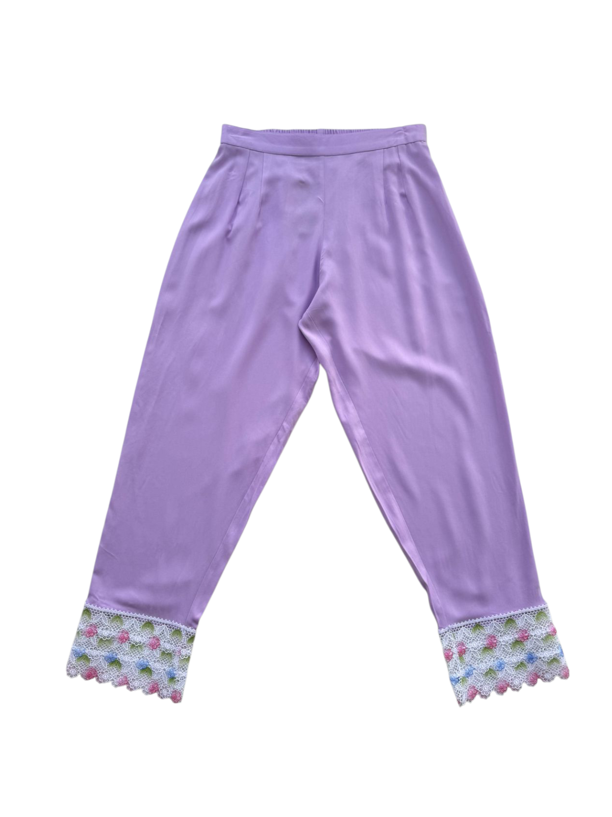 COTTON PANTS WITH LACE