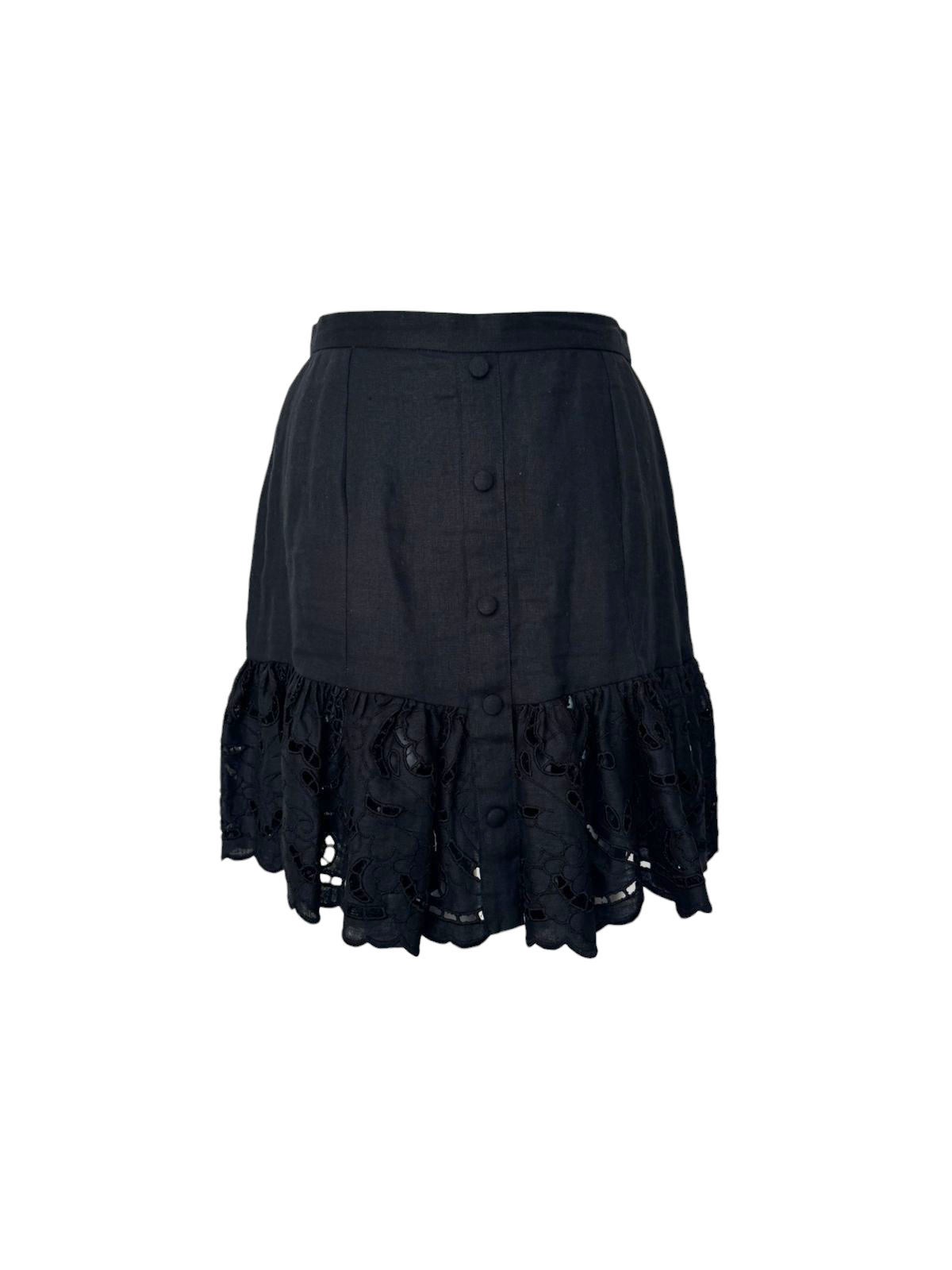 Laced linen skirt