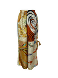 Silk scarf kaftan