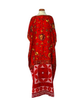 Silk scarf kaftan