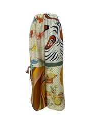 Silk scarf kaftan