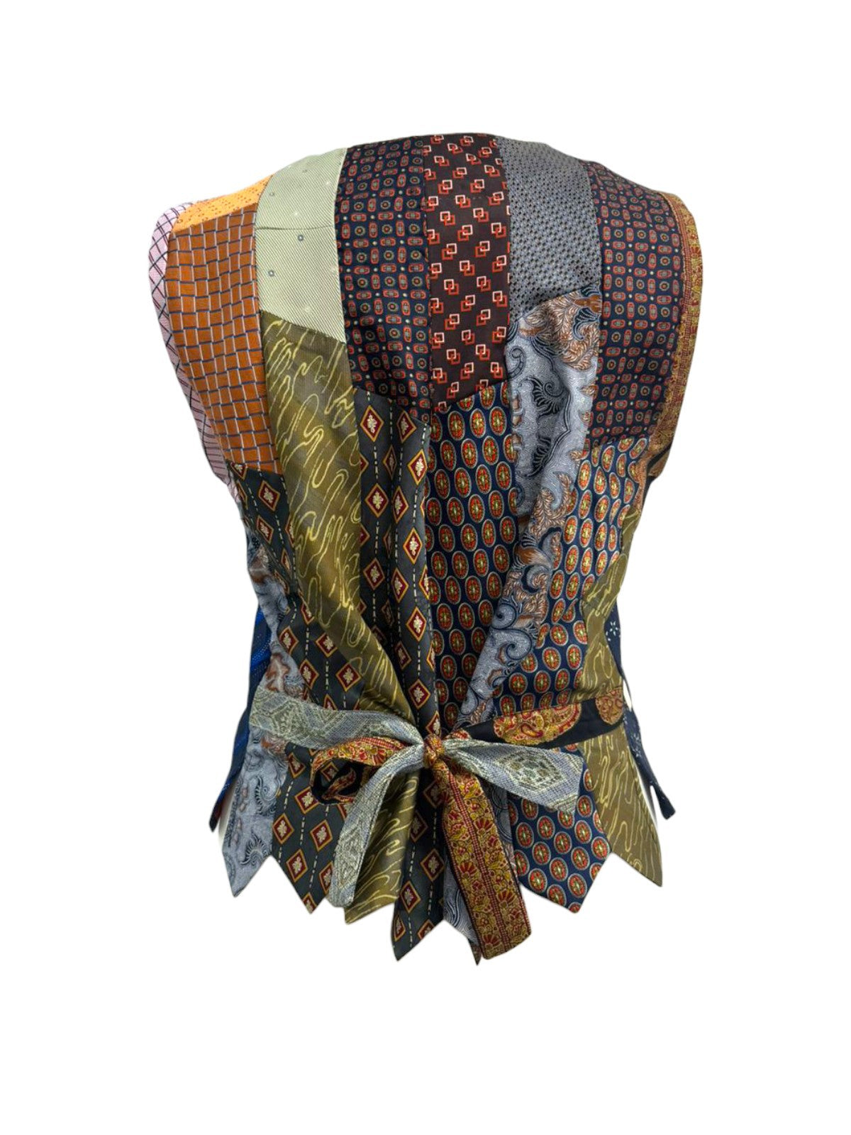 VINTAGE UPCYCLED TIES VEST