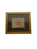 Framed Palestinian embroidery