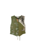 Silk scarf vest