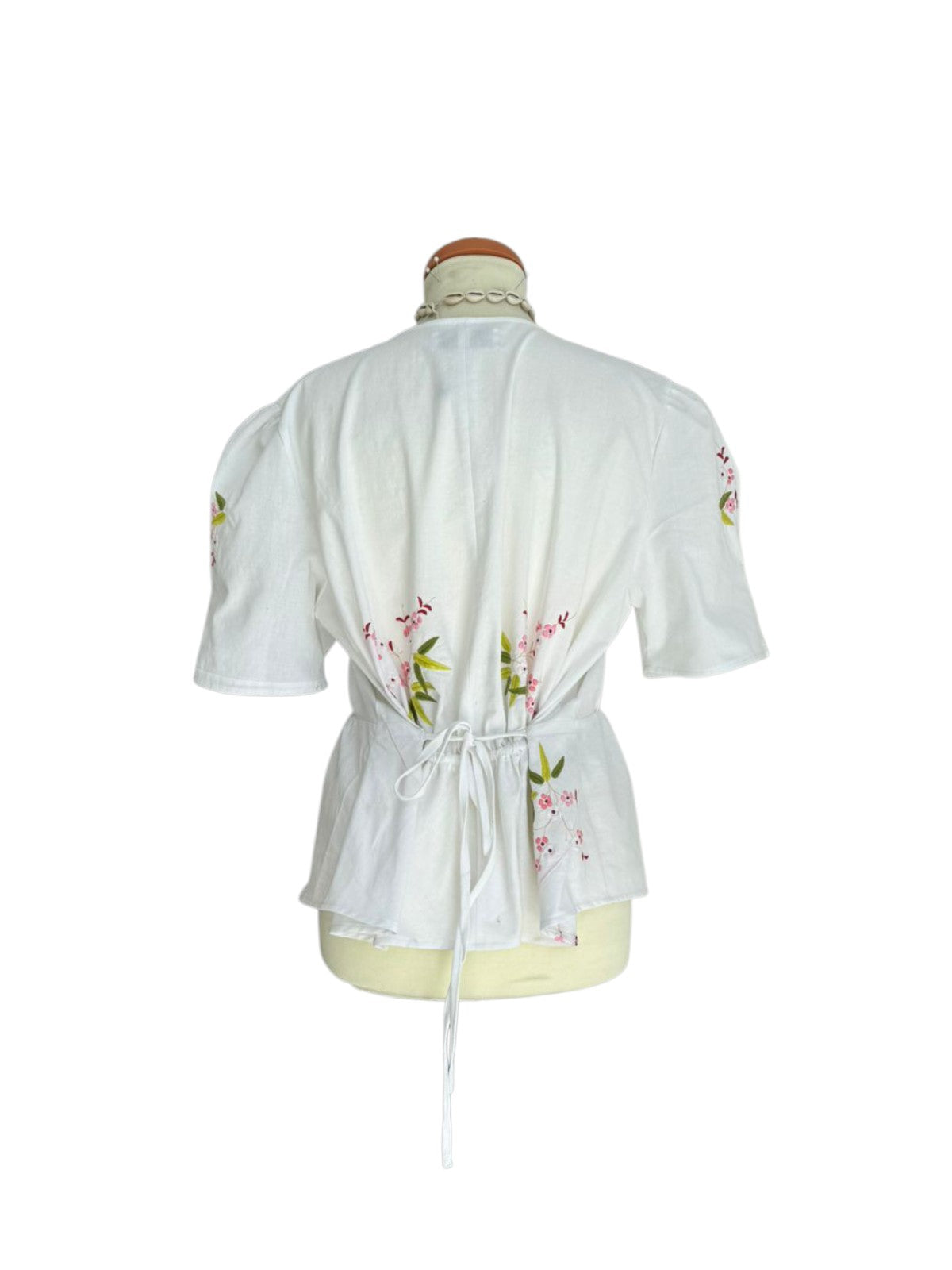 UPCYCLED VINTAGE LINEN WHITE TOP