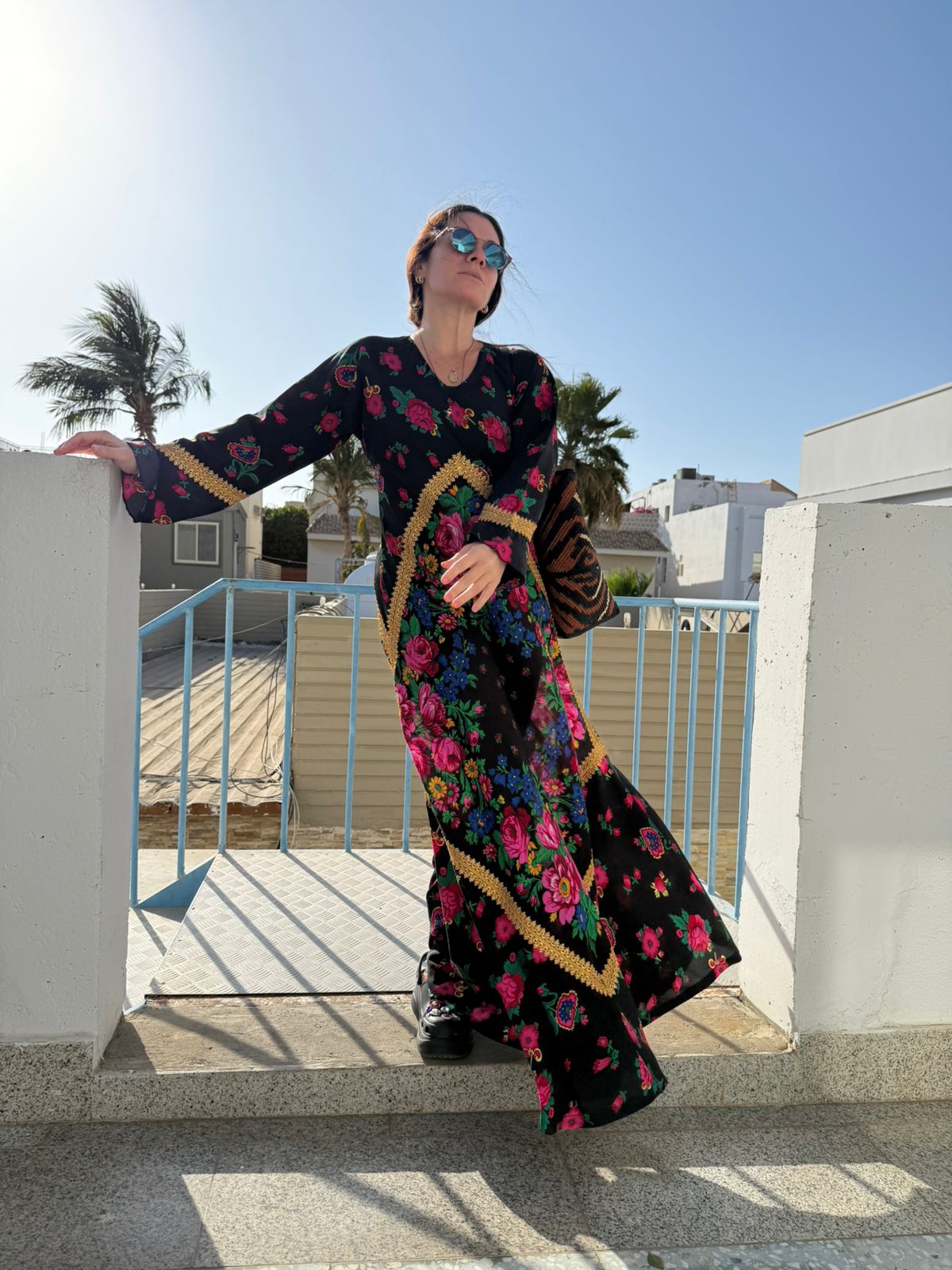 NH X ALULA LONG BLACK DRESS